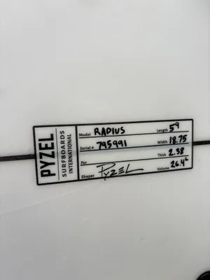 Pyzel Surfboards Radius 5’9 - Thumbnail 4
